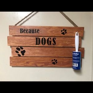 Made to order, pet lint wood signs.